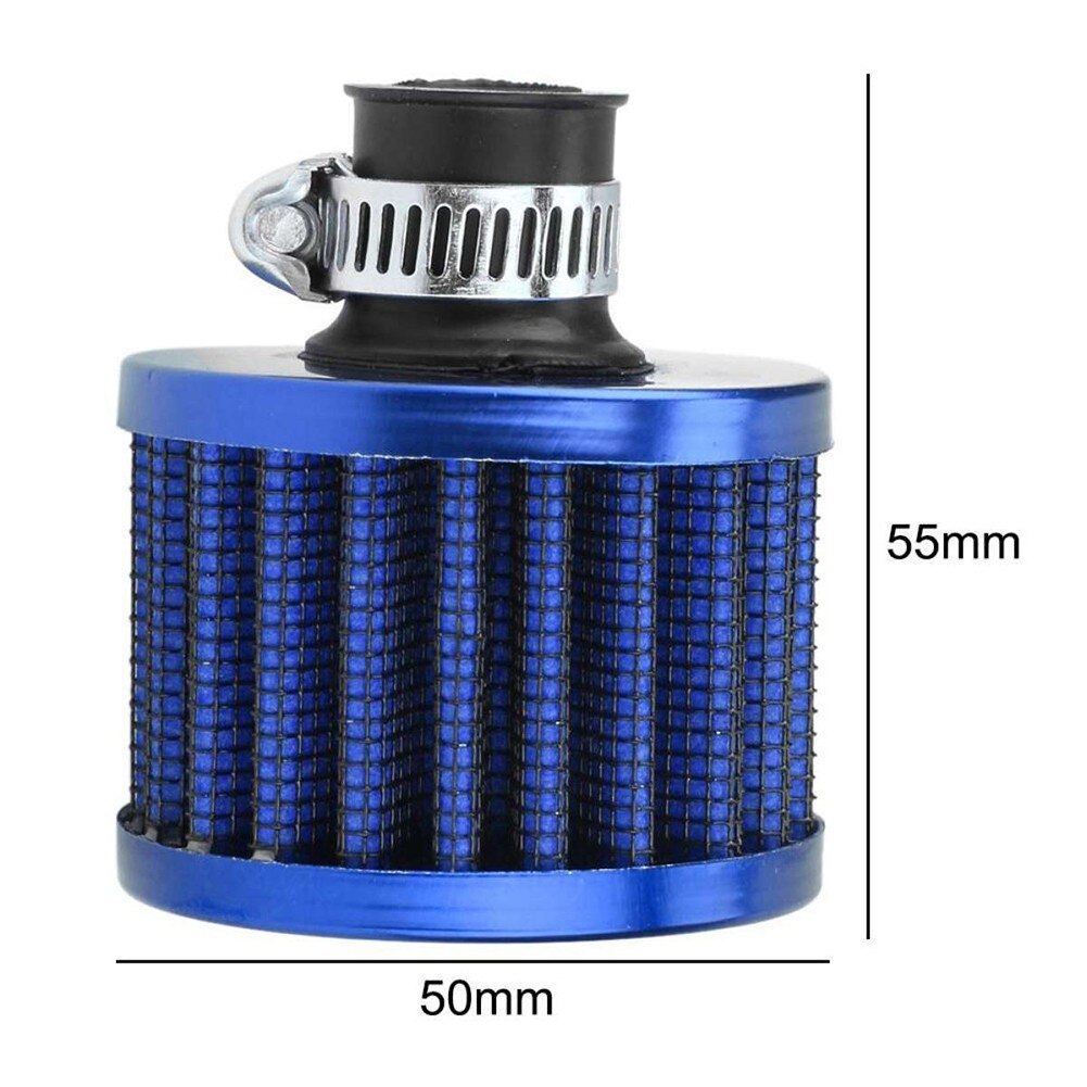 12mm Car Auto Motor Cold Air Intake Filter Turbo Vent Crankcase Breather Washable Cold Air Intake Filter