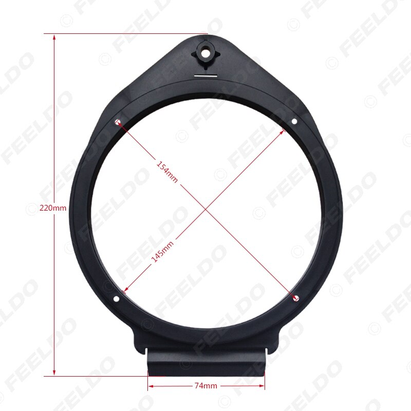 FEELDO-espaciador de altavoz para Buick Excelle/GT/XT/Regal/Lacrosse /Chevrolet/Aveo/Cruze/Trax/Malibu, 1 par, 6,5 pulgadas
