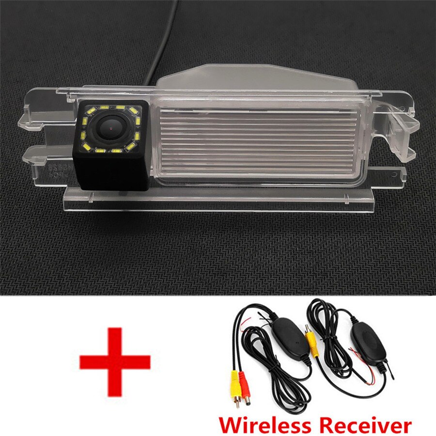 Fisheye HD Dynamic Trajectory Wireless Car Rear View Camera For Renault Dacia Sandero II Stepway 2 Logan 1 2 MCV Clio 2 Pulse: Wireless 12LED / Dynamic Trajectory