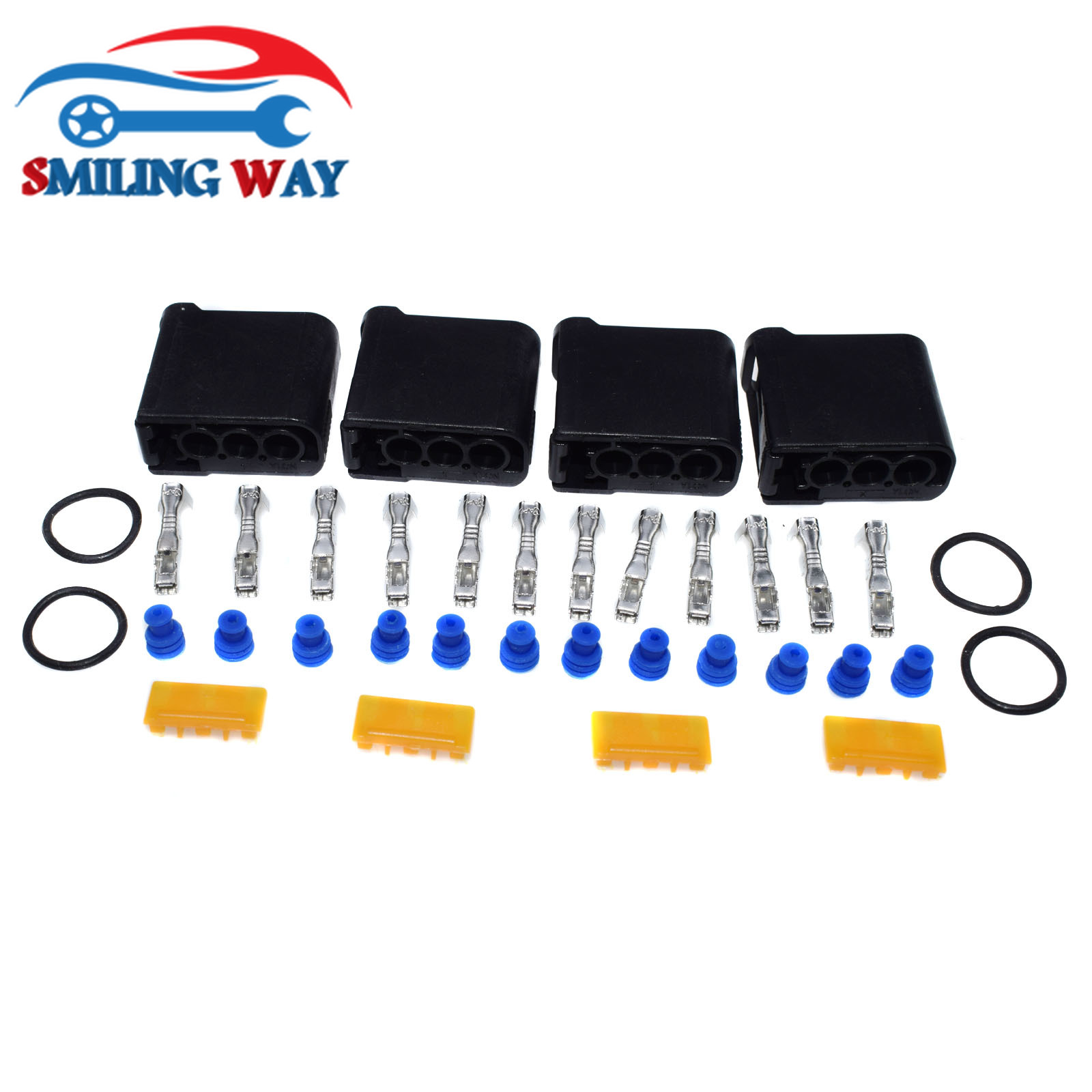 SMILING WAY# Ignition Coil Connector Harness Terminal Plug Seals Kit For Subaru Impreza WRX STi EJ20 EJ25 EZ30 2002