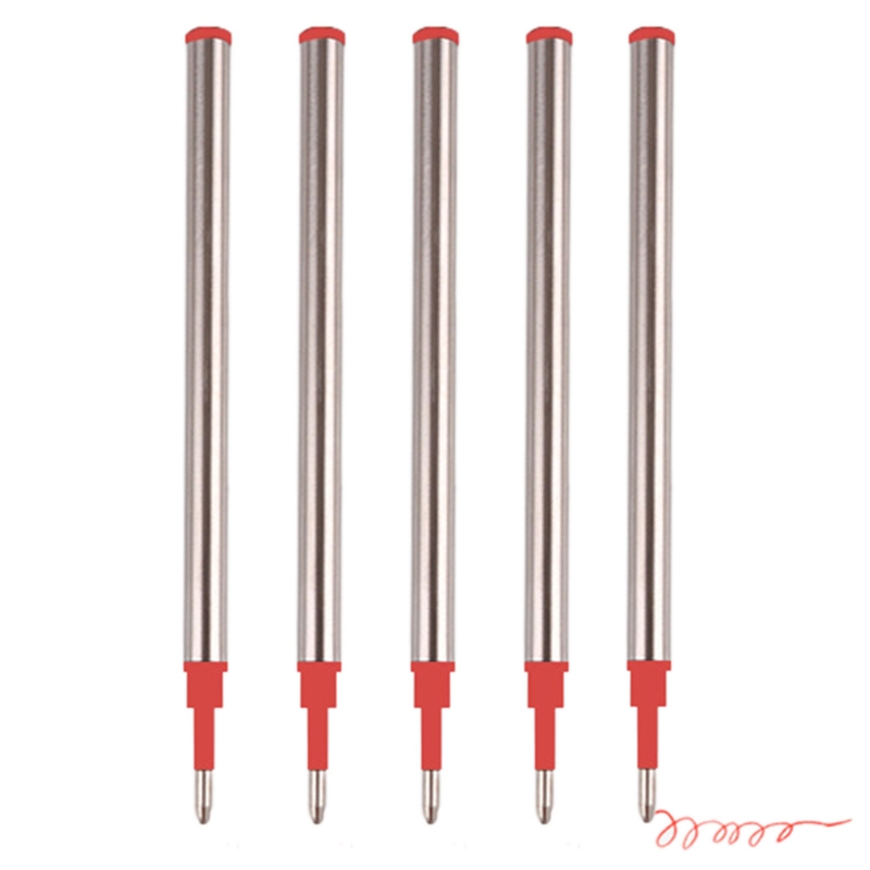 5pcs Ballpoint Pen Refills Replacement 0.5mm Blue Black Red Ink Color for School Office Stationery 1XCB