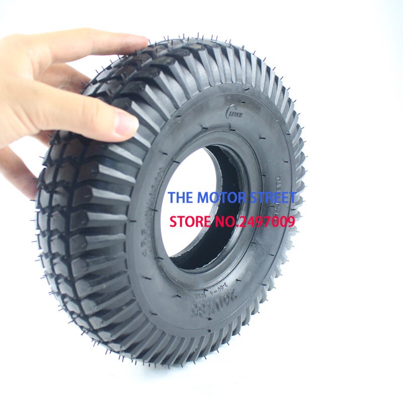260x85 tire and inner tube 3.00-4 (10"x3", 260*85) Knobby Scooter, ATV and Go Kart Tire and Tube motor tire good