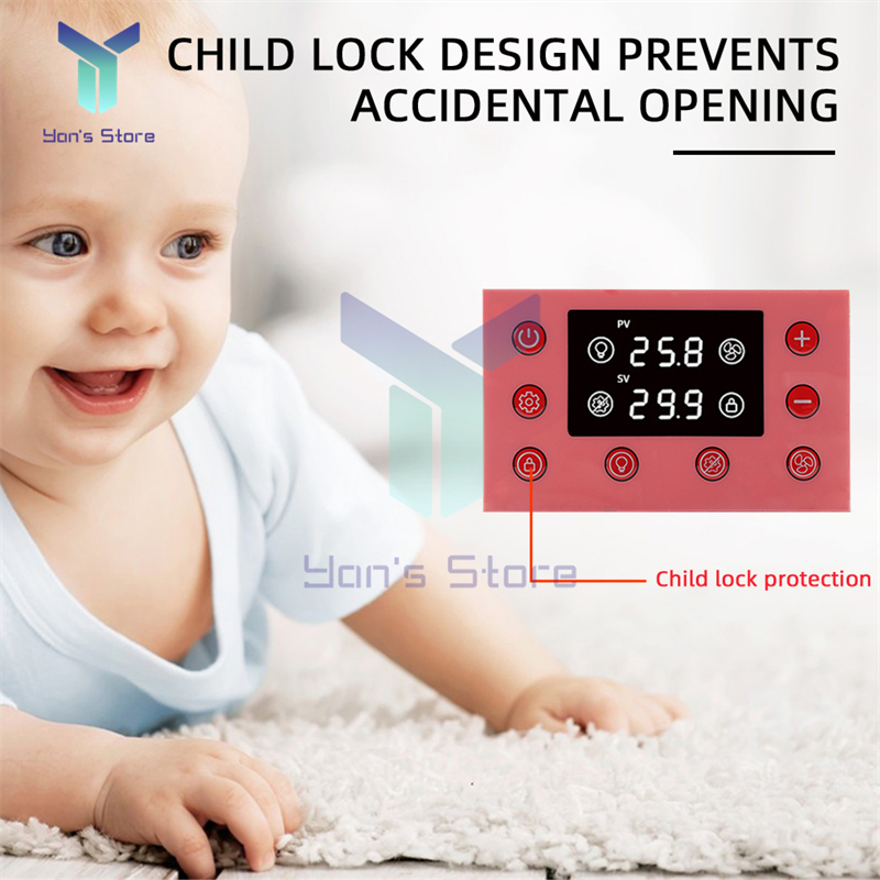 AC 220V Smart Pet House Controller Intelligent Thermostat Temperature Control Lighting Sterilization Ventilation Child Lock