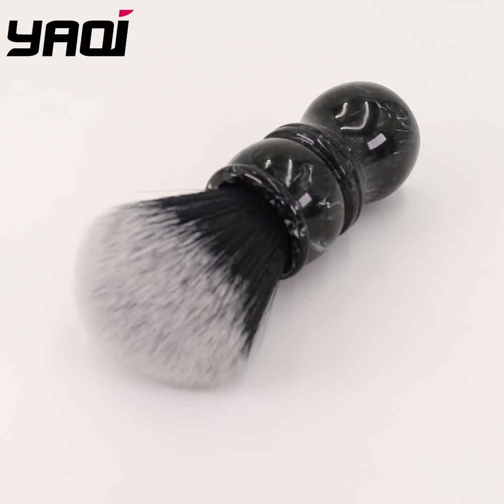 Yaqi-brosse à raser avec manche défectueux, brosse à raser avec nœud capillaire synthétique, offre spéciale