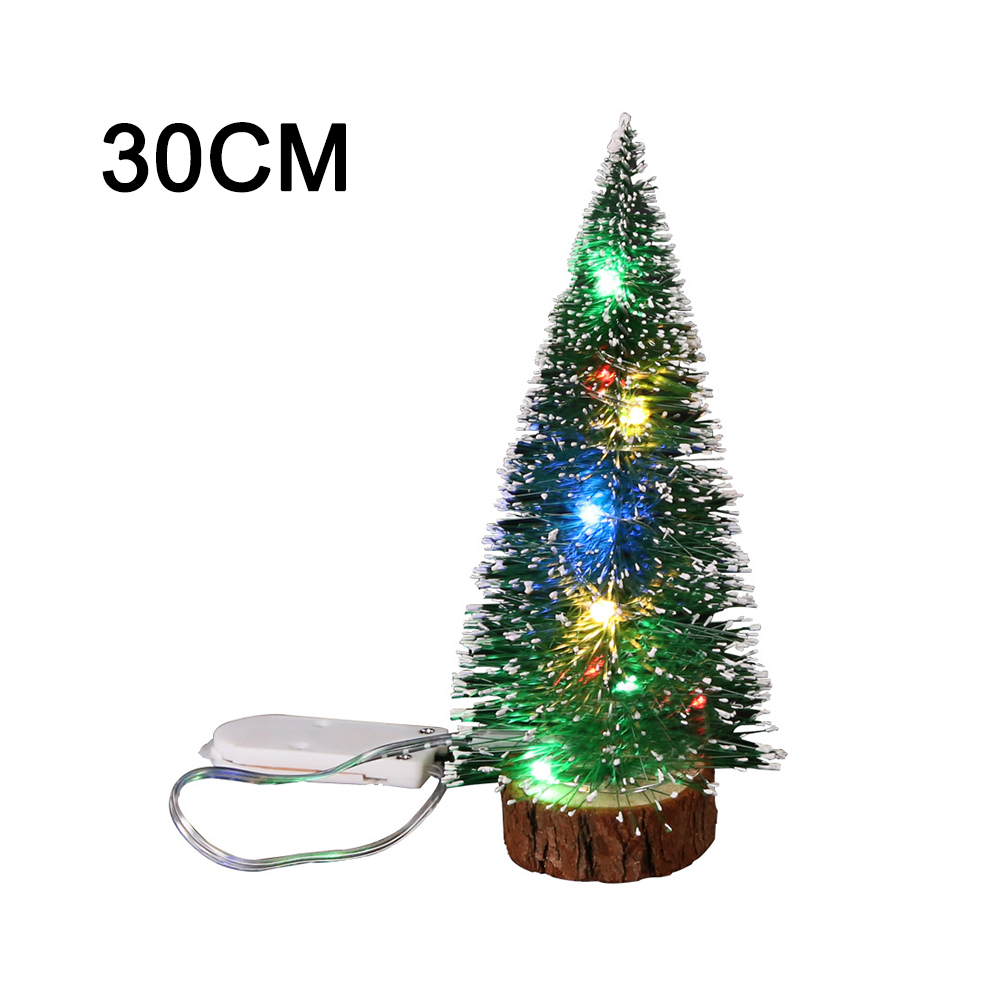 Kerstversiering Desktop Decoratie Met LED Verlichting Mini Kerstboom Thuis Bruiloft DIY Decoratie Supply: 30CM