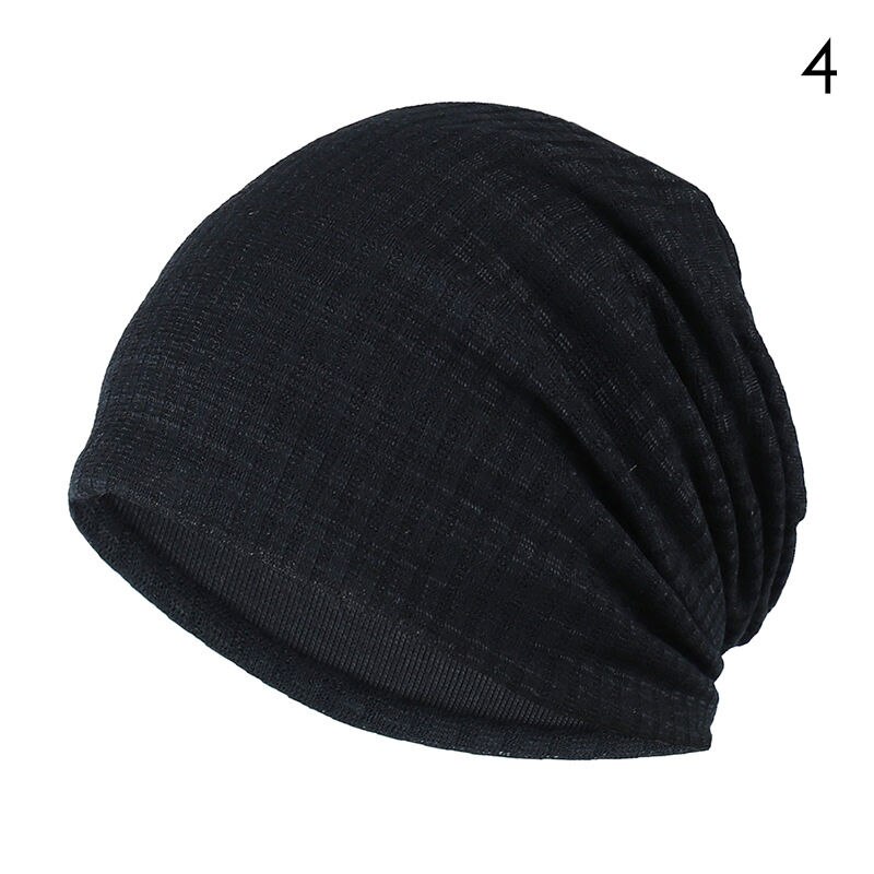 7 färg randiga skullies mössor för män kvinnor hatt våren &amp; höst andas turbanhatt bomull lugg keps kalott ttm-czx 7: 4