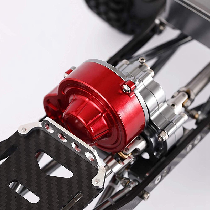 Metal Gearbox 1/10 RC Automotive Assembly Transmission Gearbox for Axial SCX10 RC Crawler Car