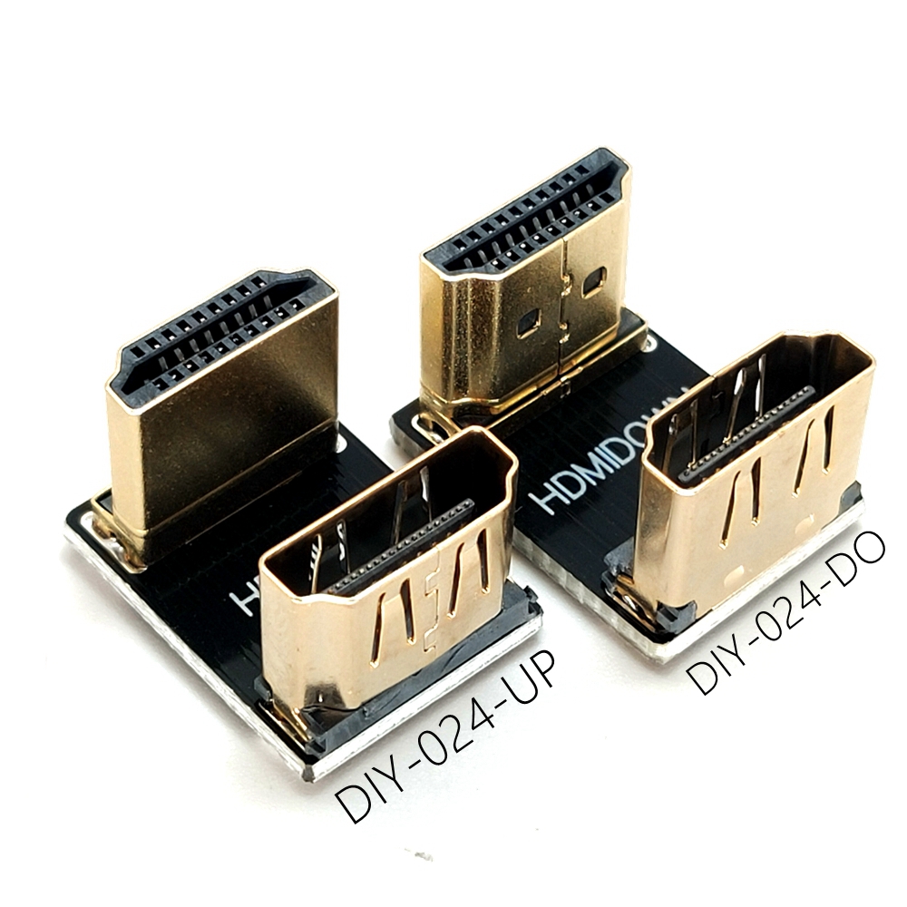HDMI adapter bent male to female extension U-shaped laptop desktop computer connection monitor TV converter