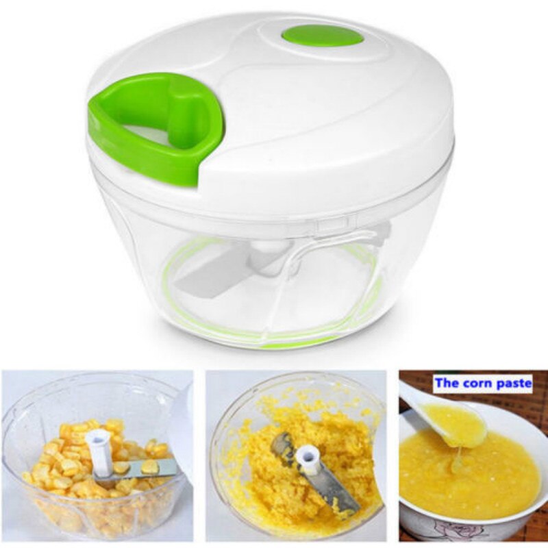 500 Ml Handleiding Food Processor Shredder Groente Vlees Chopper Slicer Tool