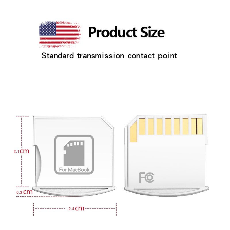 Ingelon microSD to SD Adapter Ninja Stealth Drive for Macbook Air 13"and MacBook Pro 15" Retina Nifty MiniDrive adaptor