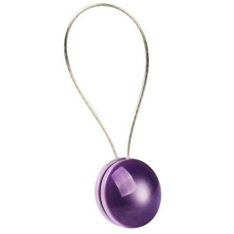 Gardinhållare enkel cat-eye resin magnet gardin spännen hem tieback europeisk rund form fönster gardiner tillbehör: Lila