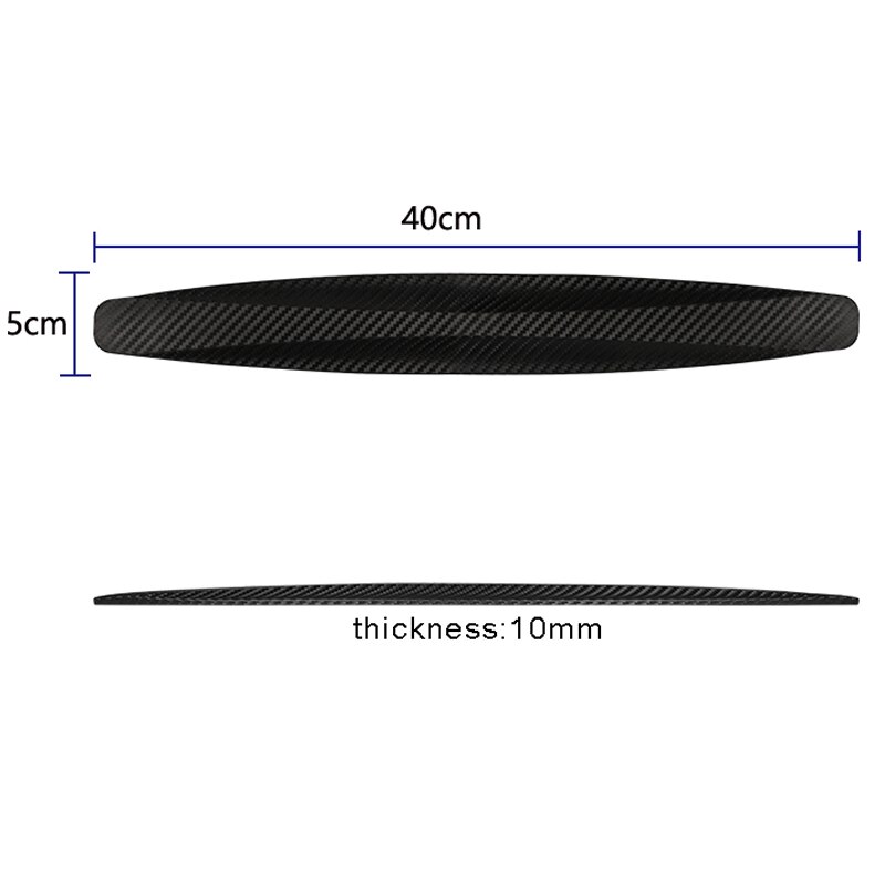 Yccpauto bilstyling 4 stk. bageste kofangerbeskytter beskytter vinkel hjørne anti-kollision trim bar auto beskyttelse strips sort grå