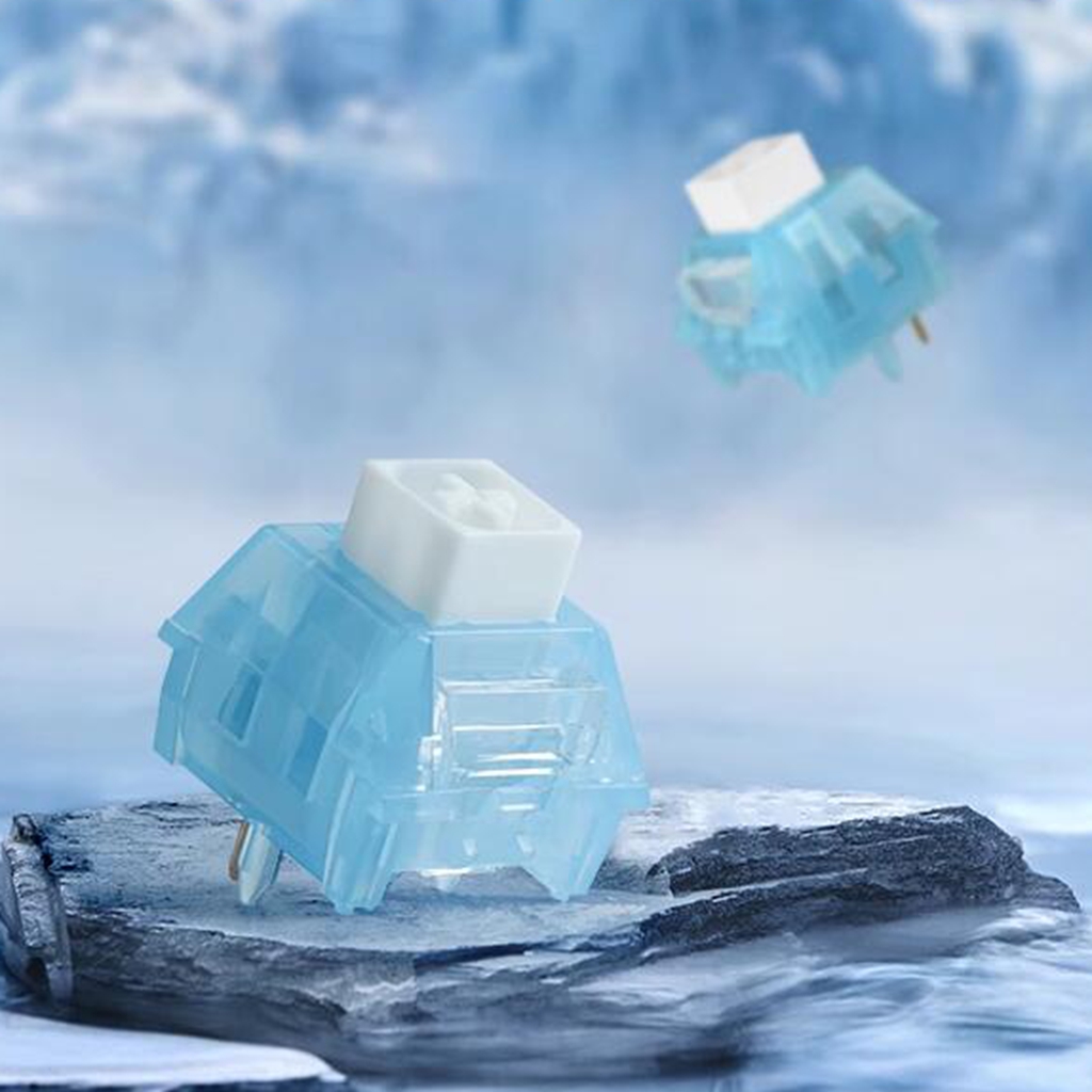 Kailh BOX Arctic Fox Przełączniki klawiatury 5-pinowe przełączniki RGB SMD Clicky Przełączniki świetlne do klawiatury mechanicznej MX Gaming Switch