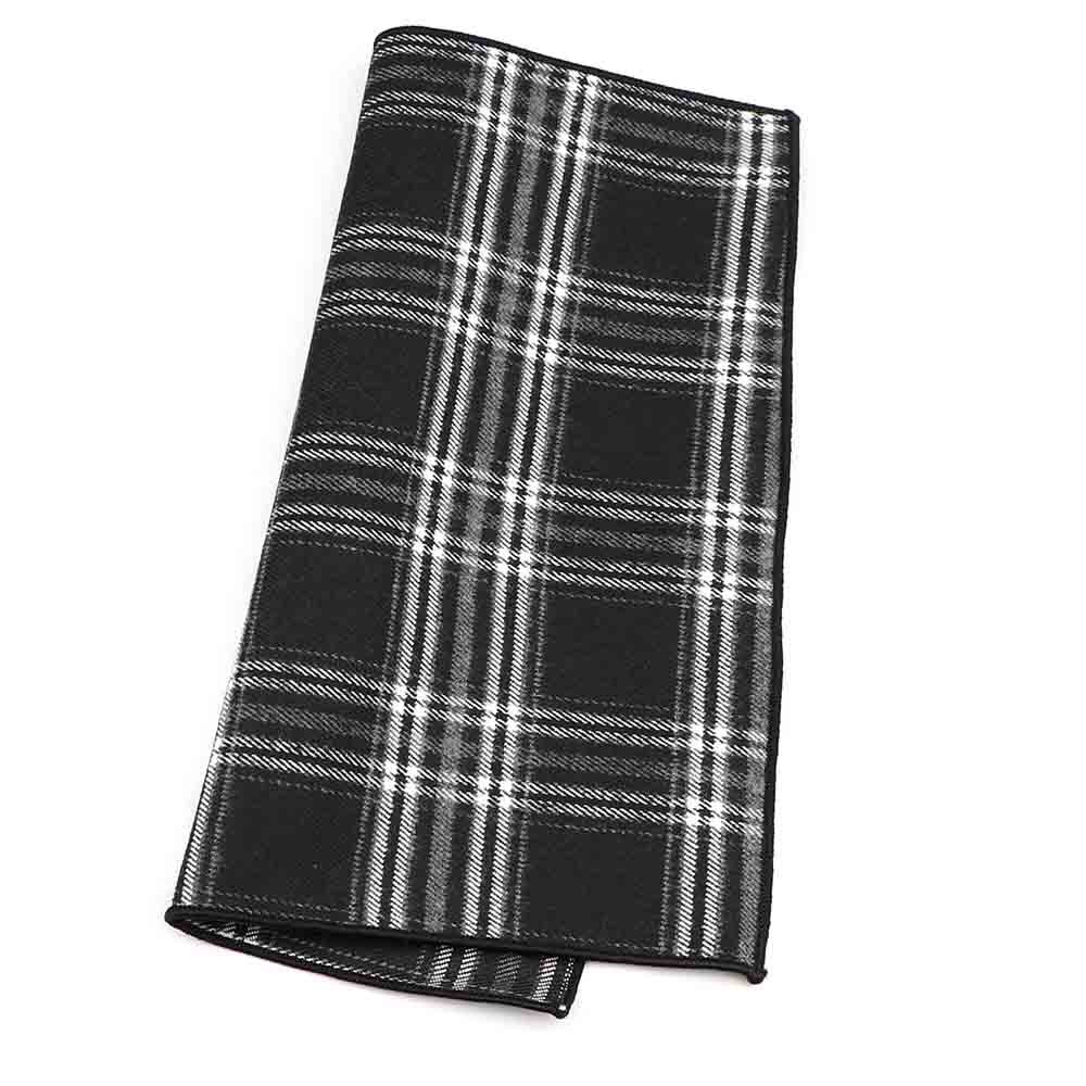 Bomuld stribet plaid brun grå grøn herre lommetørklæde lomme firkantet klassisk hankie jakkesæt tilbehør afslappet vintage: 12