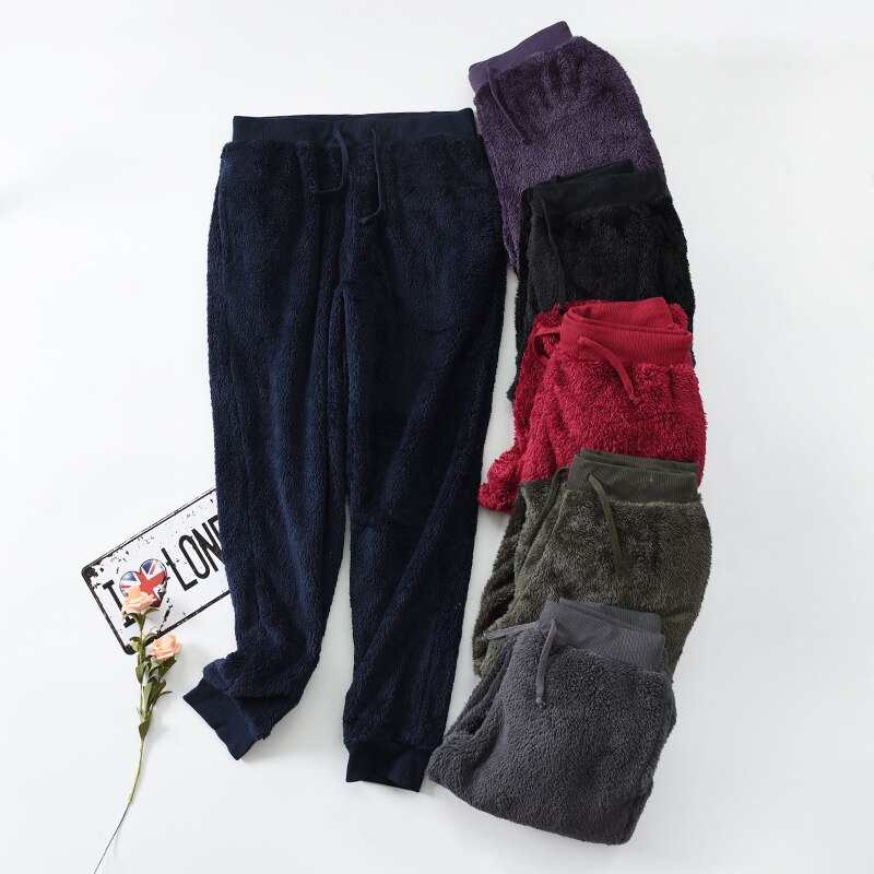 Home pants for Women Coral fleece trousers Sleep Bottoms pants