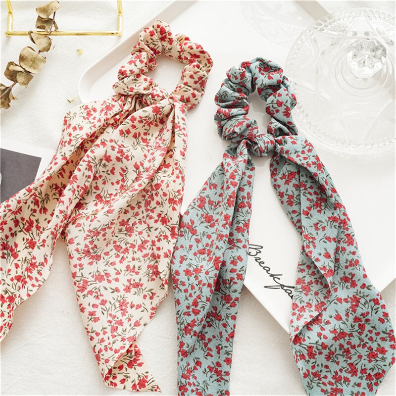 Accesorios para el cabello para mujer, Floral, lazo moño, niñas, flores, Scranchis, adornos de niñas, diadema, banda de goma