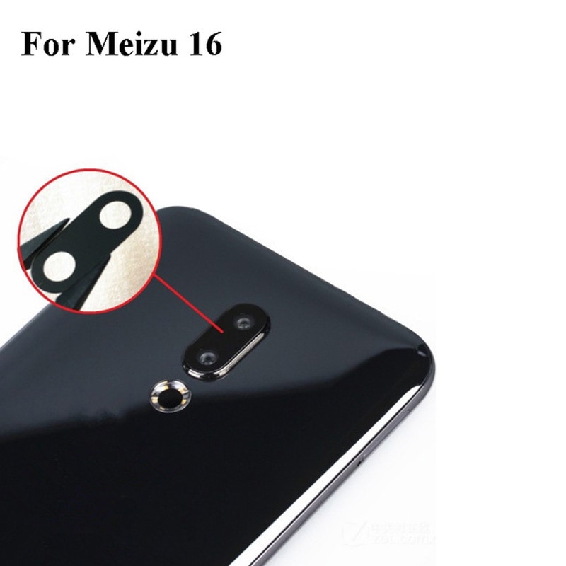 For Meizu 16 meizu16 Back Rear Camera Glass Lens Repairment Repair parts test good 6.0&#39;&#39; inch