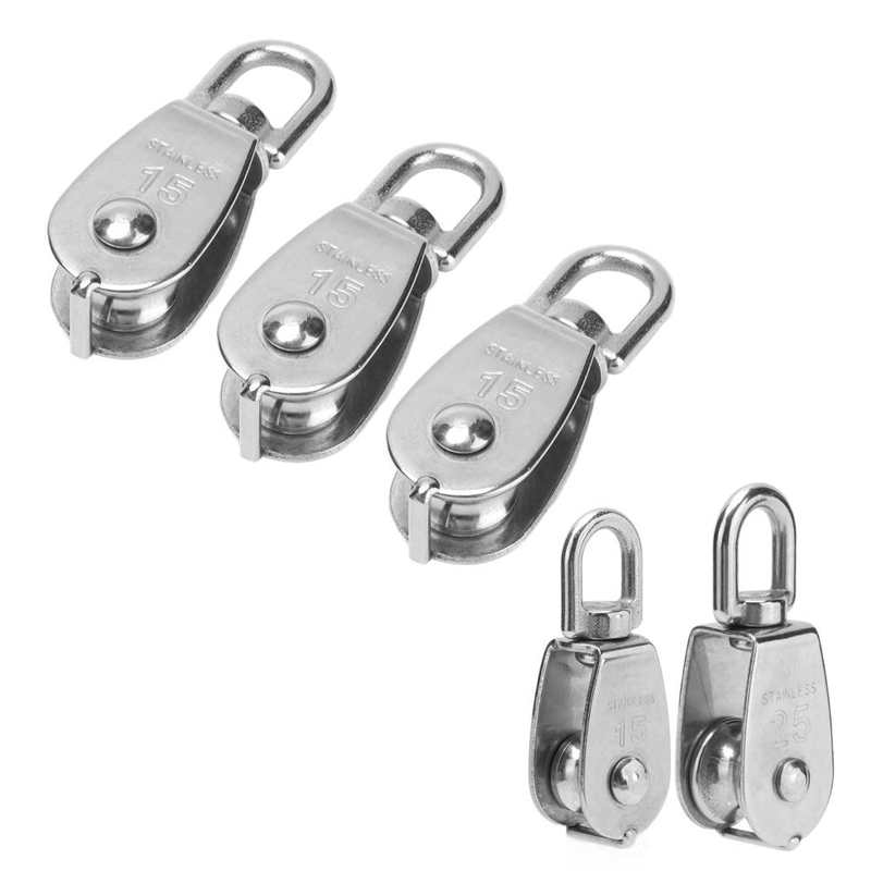 Single Pulley Block Cable Loading Roller Hanging Wire Towing Wheel for Crane for Heavy Objects for Gym Equipment