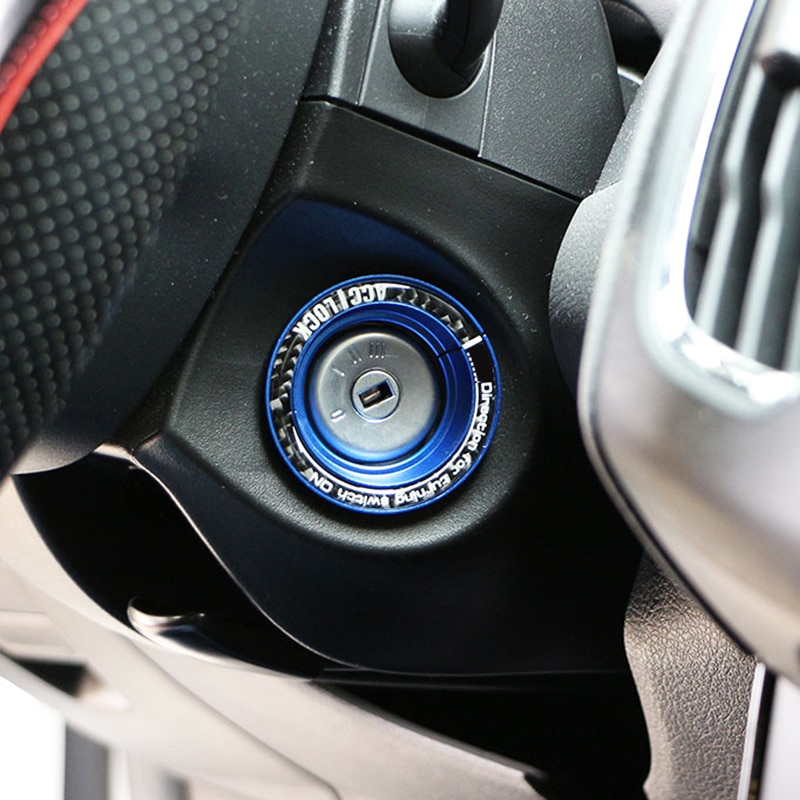 Llave de encendido para coche Ford Focus 2 3 Mk2 Mk3 Escape/Kuga/Fusion/Mondeo, interruptor de agujeros, pegatinas de cubierta circular, accesorios de decoración