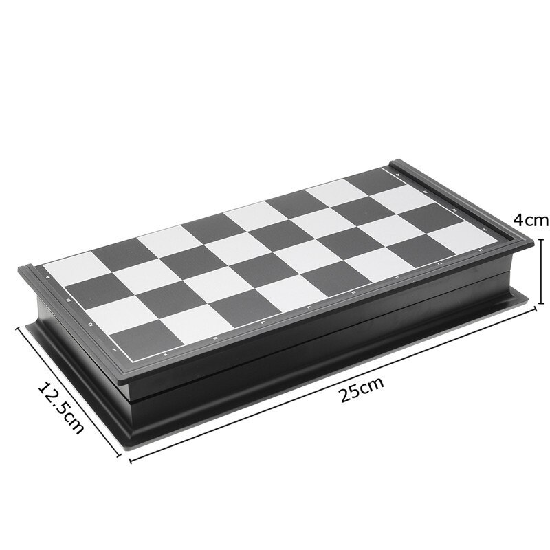 Draagbaar schaakbord, magnetisch reisschaakbord 20 x 20 cm voor kinderen en volwassenen