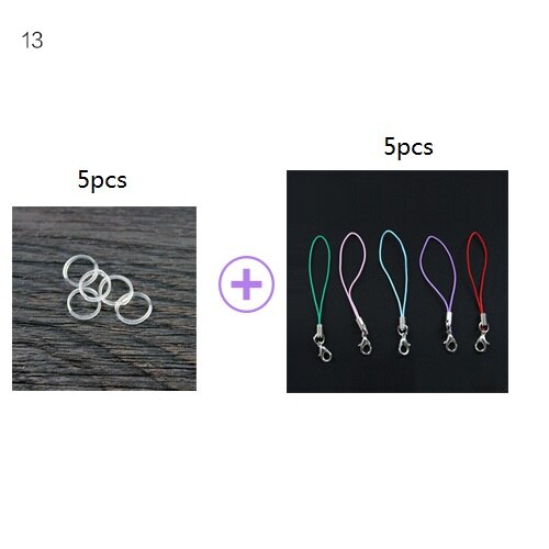 5 pièces bricolage pendentifs bouchon de liège flacon de stockage Mini verre bouteilles de liège vides échantillons pots souhaitant bouteille de mariage décoration de la maison: 13