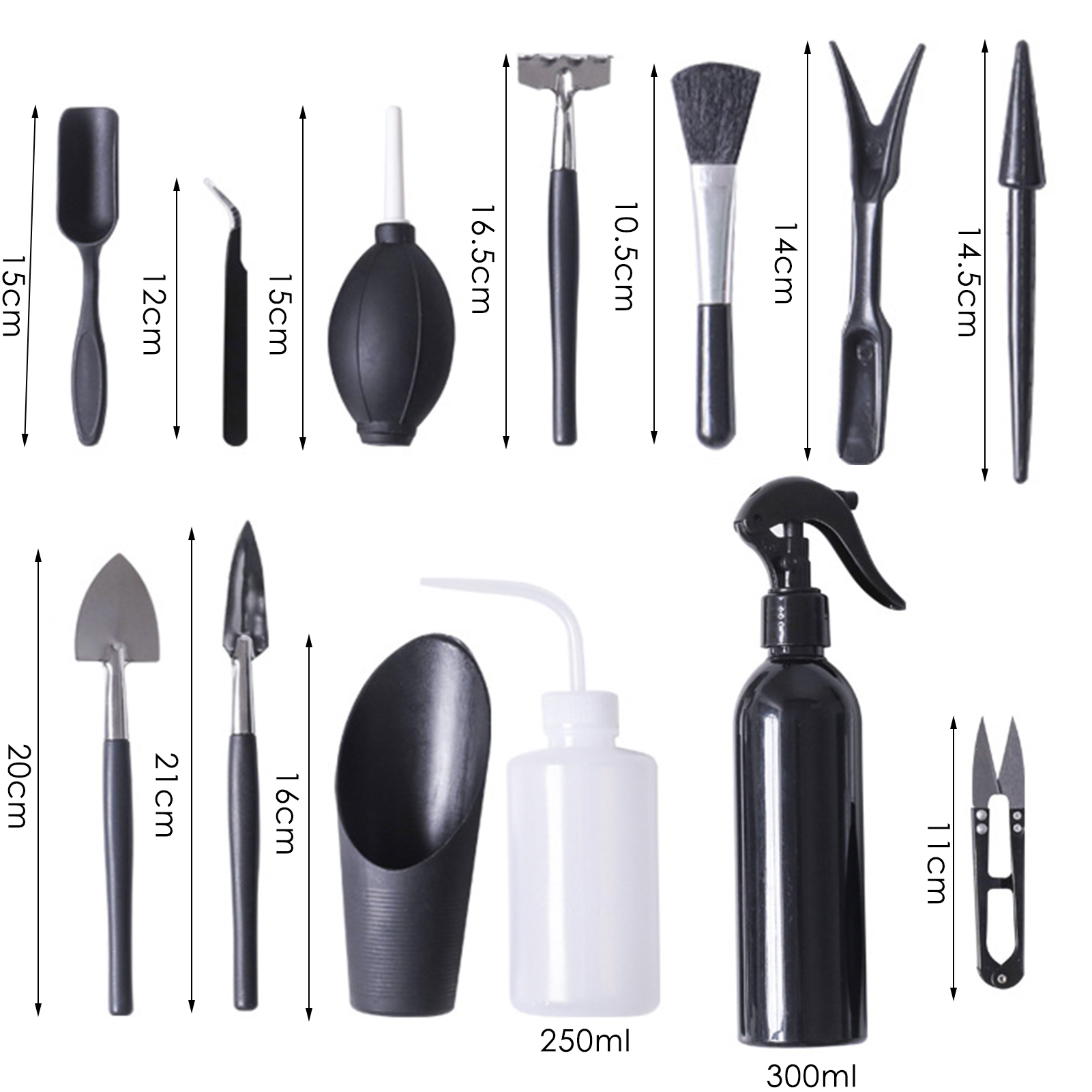 5/8/13pcs Garden Planter Kit Succulent Plants Tools Mini Garden Hand Tools Set Indoor Bonsai Miniature Transplant Seedling Tool