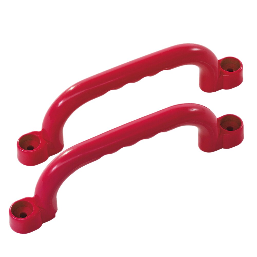 2Pcs Boom Huis Plastic Handvat Klimrek Voor Kids Houdt Accessoires Vermaakmateriaal Veiligheid Fitness Muur Grips Antislip: Rood