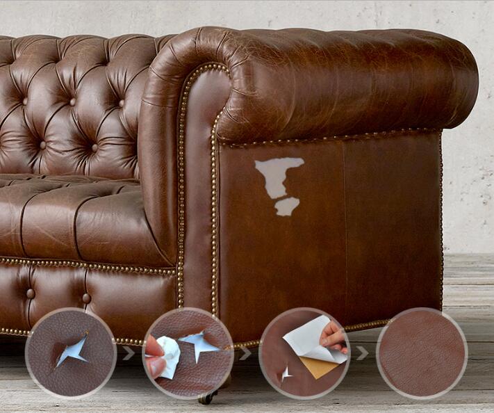 ZENGIA 50x138cm PU leather Self-Adhesive Synthetic Leather DIY Material Patch For Handbag sofa adhesive repair car glue leather
