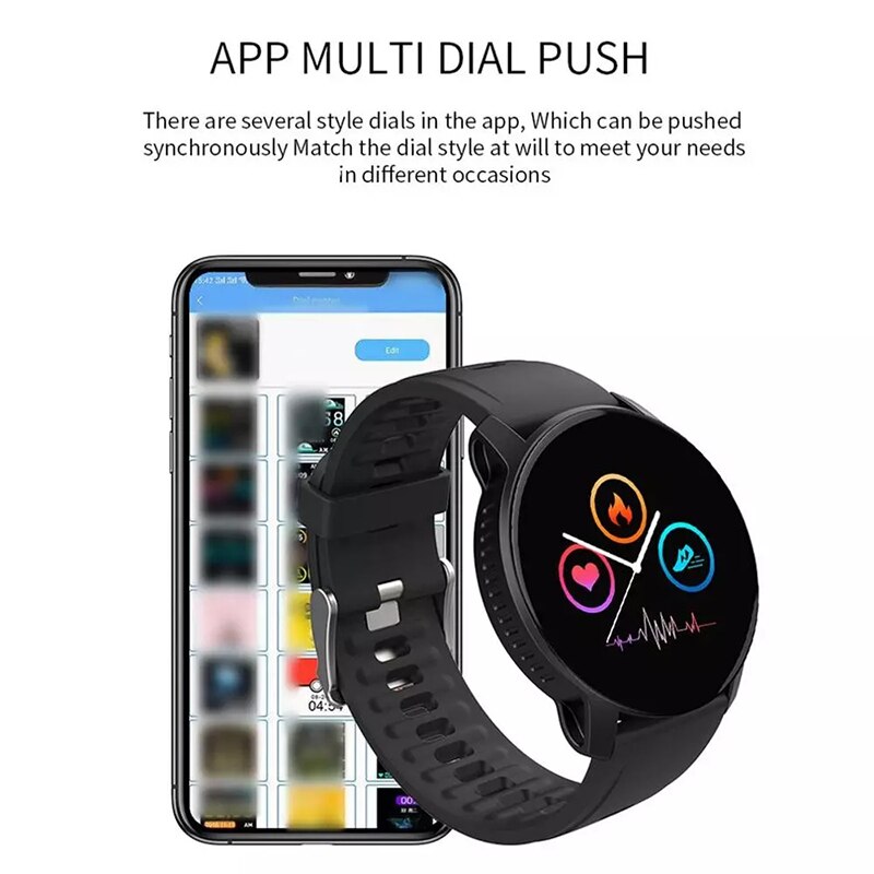 W9 Smart Horloge Mannen Vrouwen Hartslagmeter Bloeddruk Fitness Tracker Smart Horloge Band Sport Horloge Voor Ios Android fitness