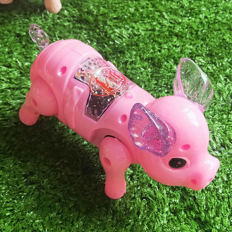 Cute Electric Music Walking Pig Toys Led Light Glow Electronic Pets Lantern Toy Children Kids Baby Girl Boy Educational Toys