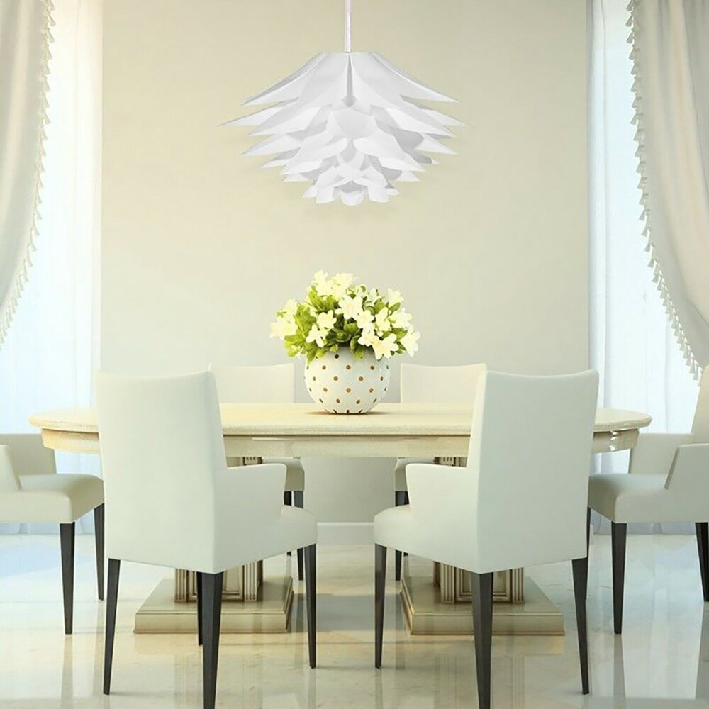 Lotus Kroonluchter Lampenkap Diy Lotus Bloem Zes-Layer Lampenkap Romantische Kamer Hangende Verlichting Cover Hotel Bar Decor