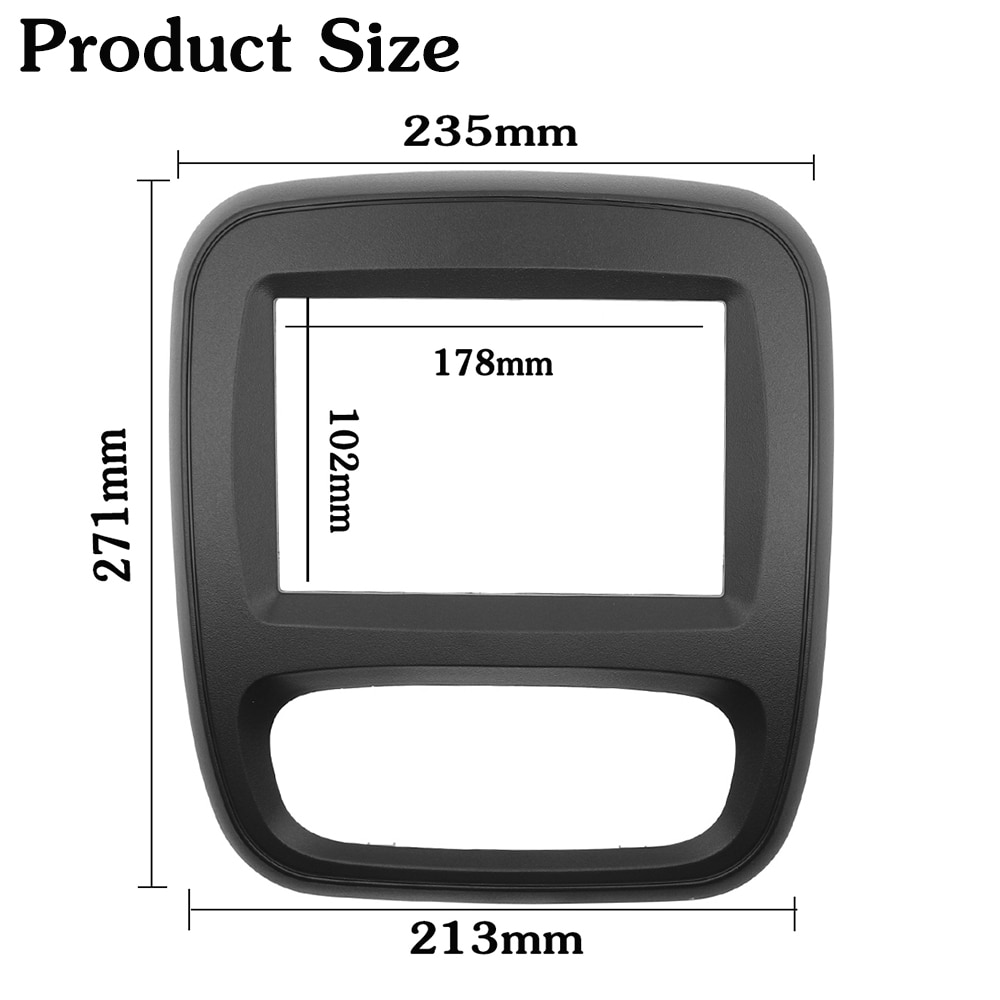 2Din autoradio Fascia DVD panneau tableau de bord Kit pour Renault Trafic Opel Vivaro Up auto stéréo installation tableau de bord panneau