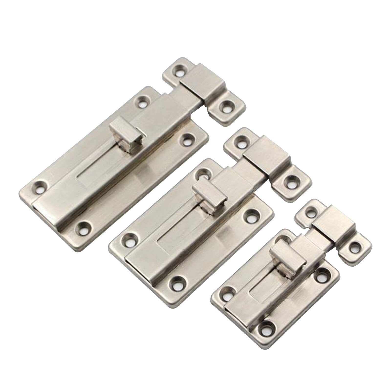 Stainless Steel Sliding Door Lock Easy to Install Gate, Slide Latch Lock f/ Gate
