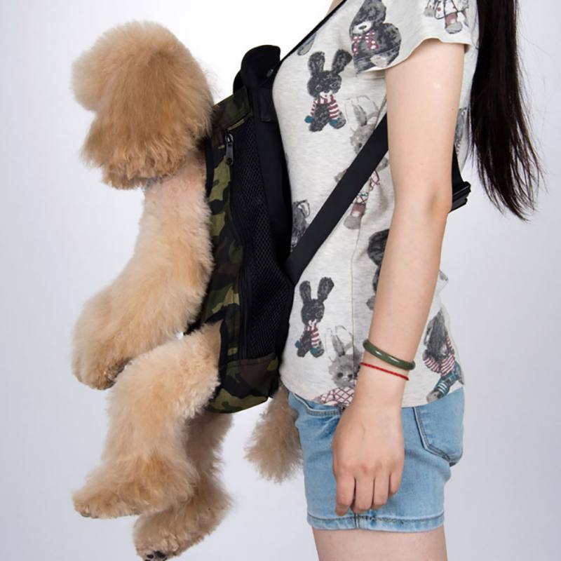 Dog Carries Hand Free Pet Dog Cat Bag for Traveling Hiking Camping Four Legs Out Dog Carrier Backpack