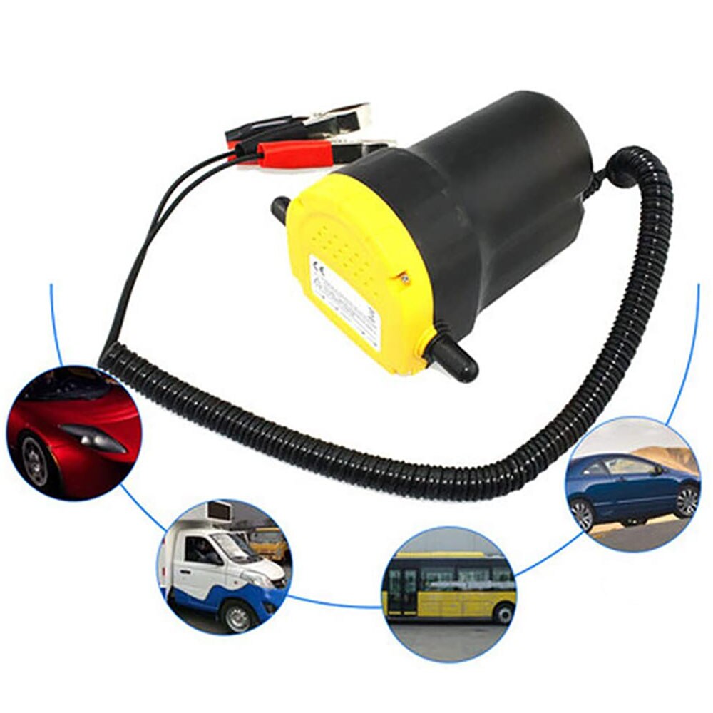60w elektrische 12v auto oliepomp ruwe olie vloeistofpomp extractor transfer motor zuigpomp + buizen voor auto auto boot motorfiets