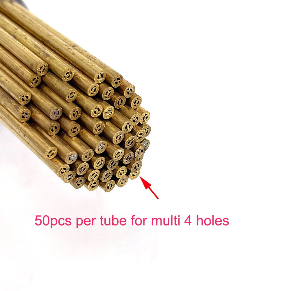 Tubo de electrodo de latón Ziyang multiagujero 2,0*400mm para máquina perforadora EDM
