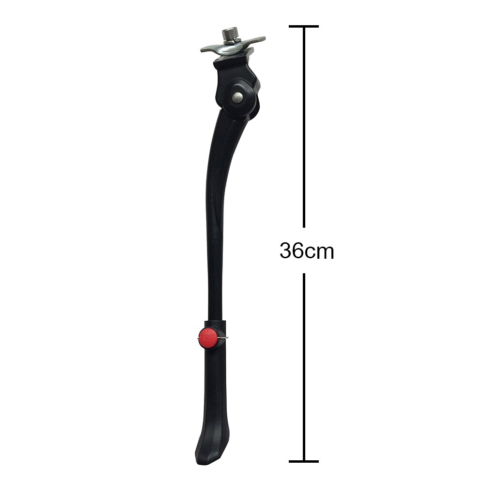 Gasea Béquille Vélo Réglable En Alliage D'Aluminium - Kickstand Side Pour VTT Route 20-26" Et 700c Noir