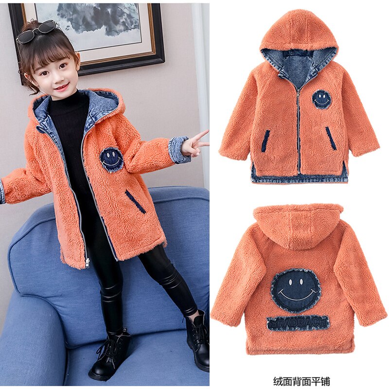 Children Denim jacket boys clothes Autumn Winter Outerwear Halloween Clothes Kids coat for girls 3-10Y