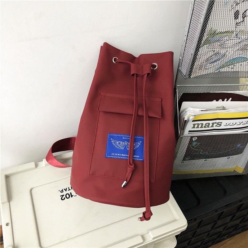 Shoulder Bag Canvas Bag Girl Shoulder Bag Chest Bag Couple Prevalent Brand Large Capacity Casual Messenger Bag Korean: Red