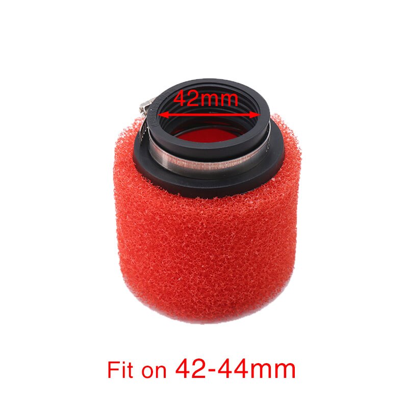 ZS MOTOS Universal 35/38/42/45/48mm esponja para filtro de aire limpiador de esponja para motocicleta, carburador, filtro de aire redondo: 42mm