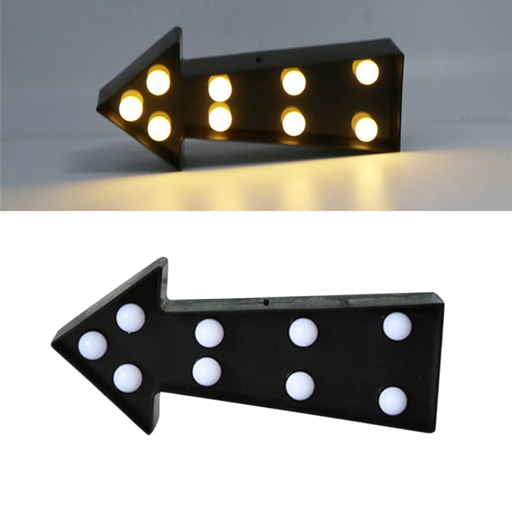 3D Lumière de Signe De Flèche LED Flèche En Forme De Signe de Chapiteau Éclairé Signe de Flèche Décoration Murale pour Noël Anniversaire Enfant Salle De Mariage: Default Title