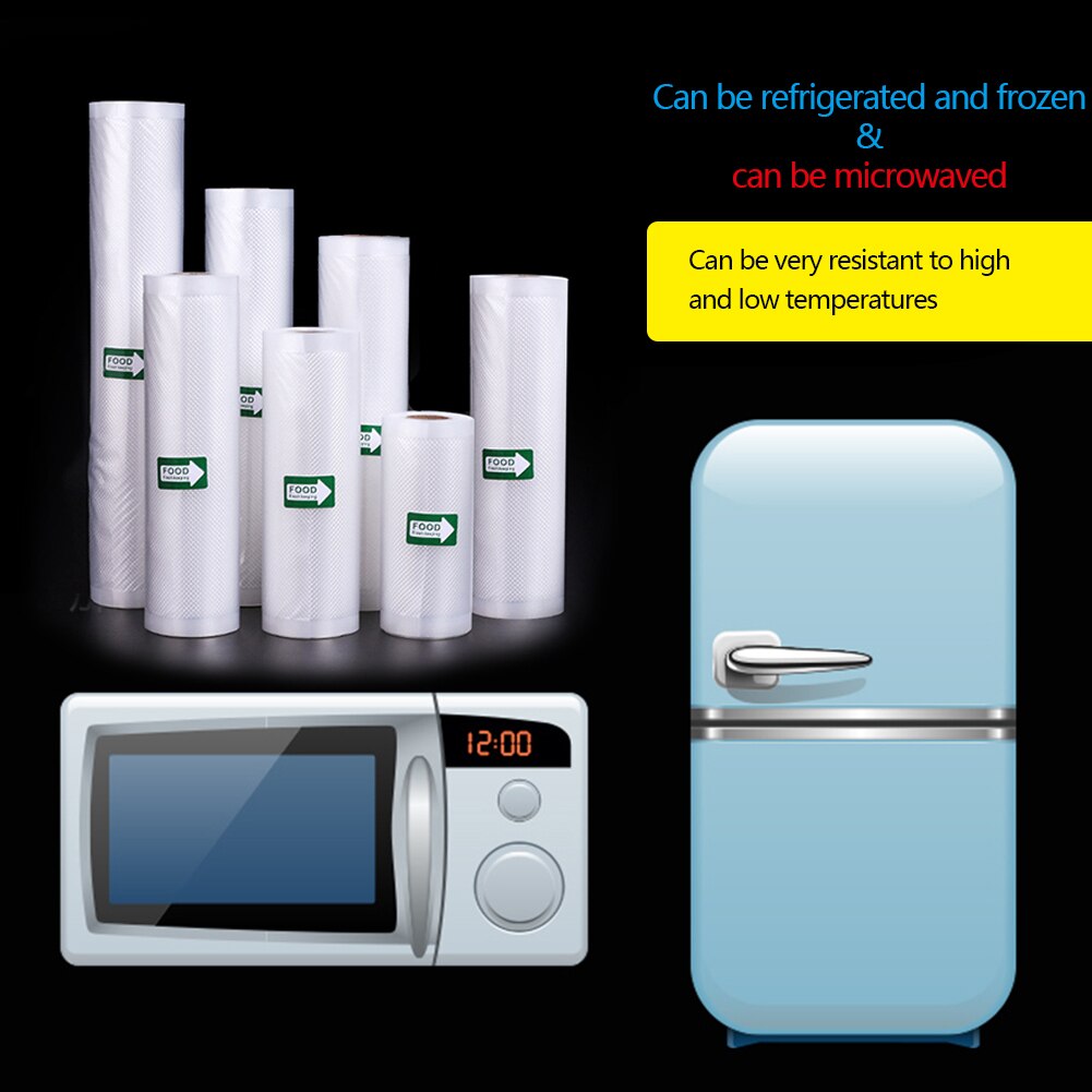 Vacuum Food Saver Sealer Bags Rolls 15/17/20/22/25/28/30cmx500cm Sous Vide Storage Packaging bag for Meat Fruits Vegetables Nuts