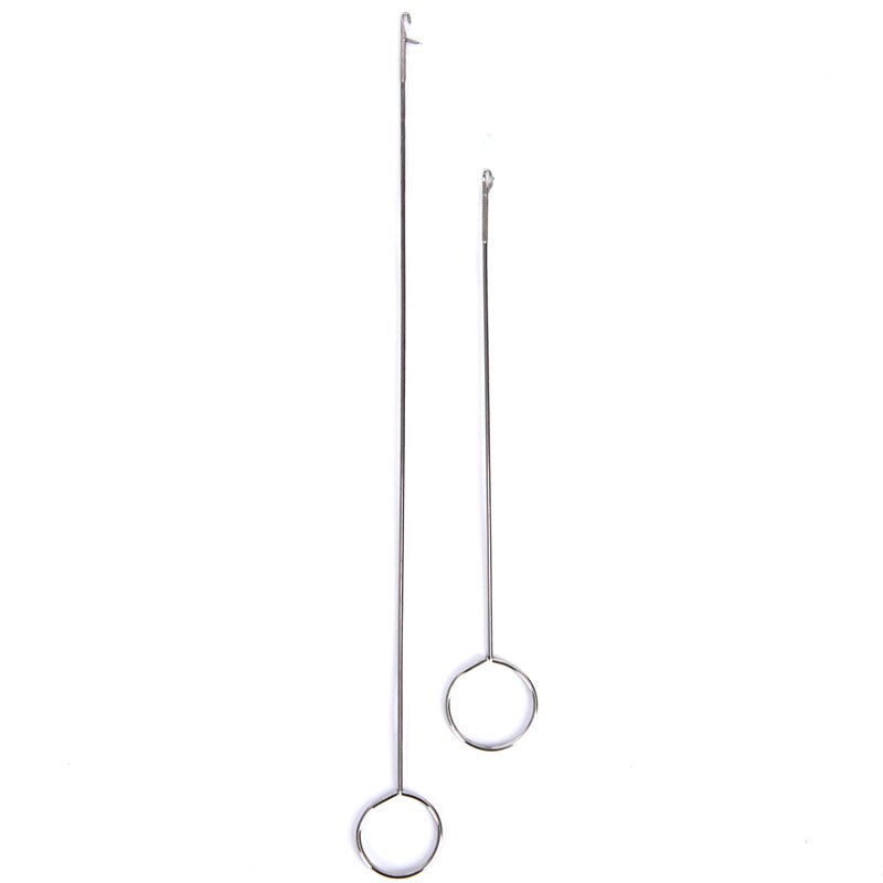 1pc/2 stk rustfrit stål syning loop drejekrog til drejning af stofrør stropper bælter strimler til håndlavet diy syværktøj
