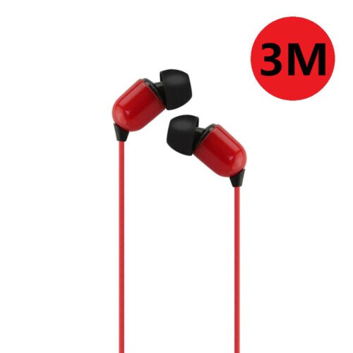 Super Bass Headset 3.5mm In-Ear Earphone Stereo Earbuds Headphone Wired 3 Meters Extra Long Cable for DJ Monitoring
