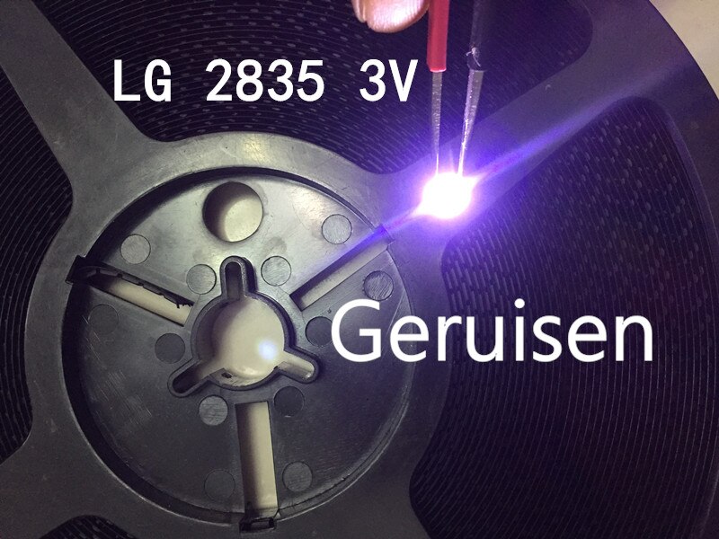 1000 stuks voor lg originele led lcd tv achtergrondverlichting lamp kralen lens 1w 3v 3528 2835 koel witte lichtkraal