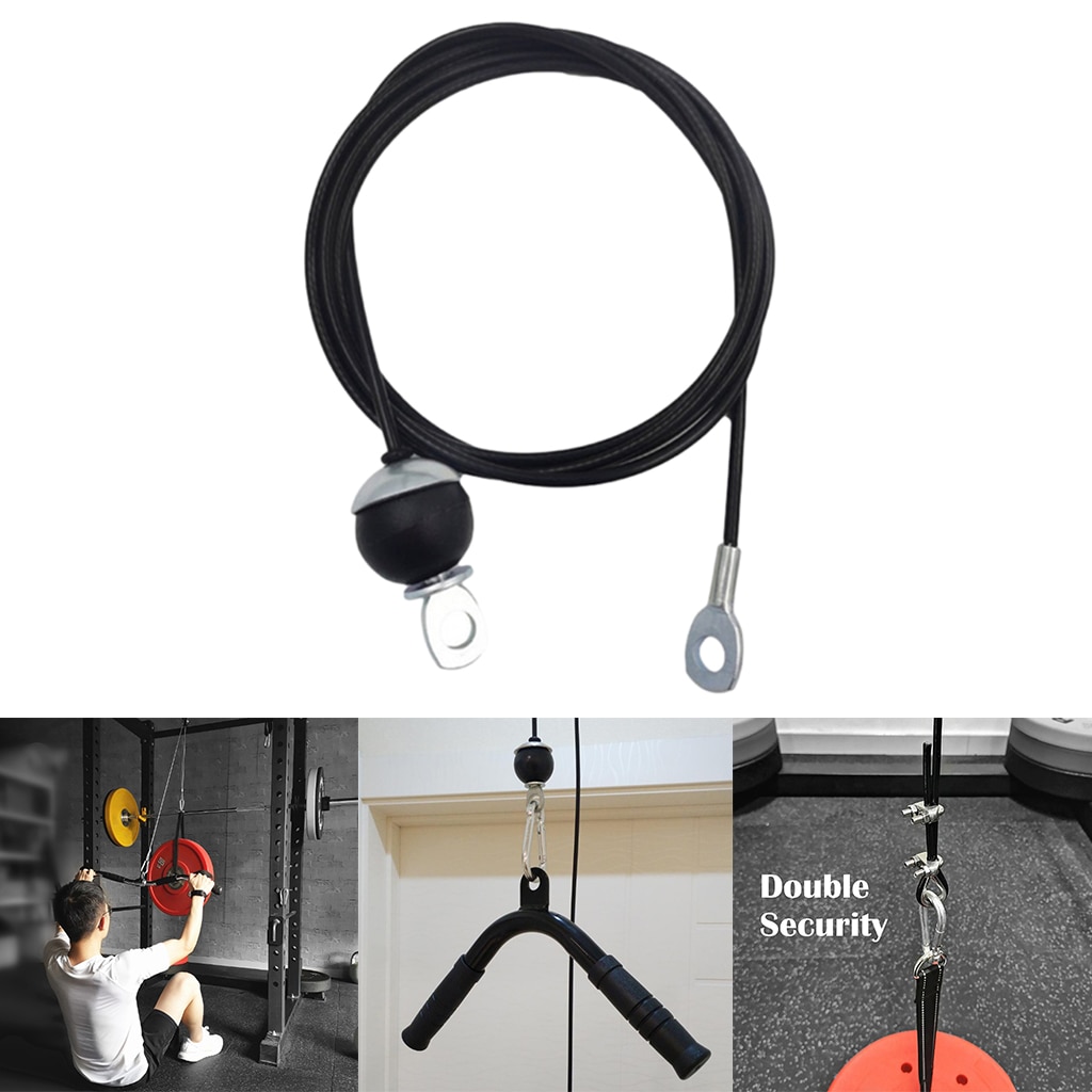 Heavy Duty Fitness DIY Pulley Cable Attachment for Triceps Shoulder Workout Gym Fitness Equipment Weight Lifting Accessories