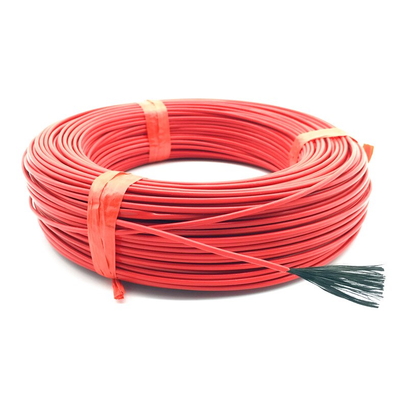 100 M Heating Cable Warm Heater Wire Greenhouse Vegetables Farm Heating Equipment Red Carbon fiber Material 24k Carbon Fiber