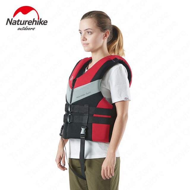 Naturehike EPE Safety Buoyancy Vest Adult Snorkeling Swimming Equipment Unisex Ultra light Portable Drifting and Surfing Vest: Red / XXL