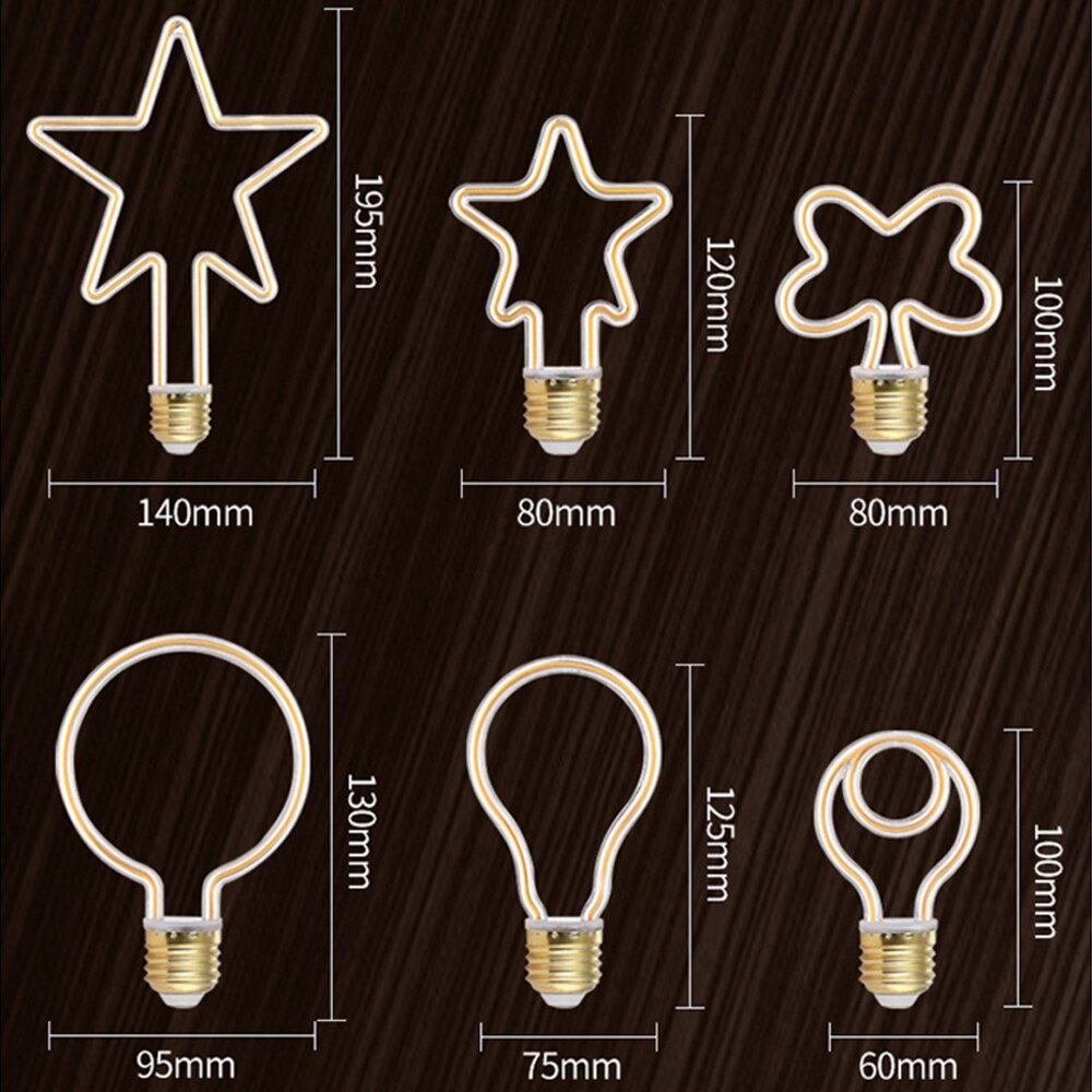 Ampoule rétro LED Edison 220V 230V E27 LED, lumière à Filament doux, lampe de maison, Ampoule à incandescence, décoration d'éclairage de