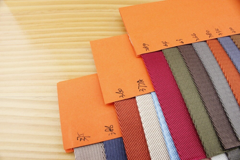 Nylon webbing color sample 55 color ZC74